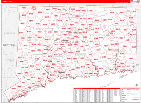 Image result for Connecticut 3 Digit Zip Code Map