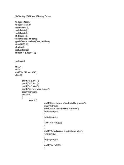 Toradh íomhá ar BFS DFS Stack Queue