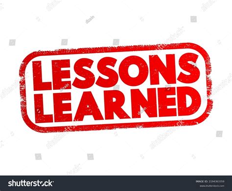 Image result for Lessons Learned Simbolo