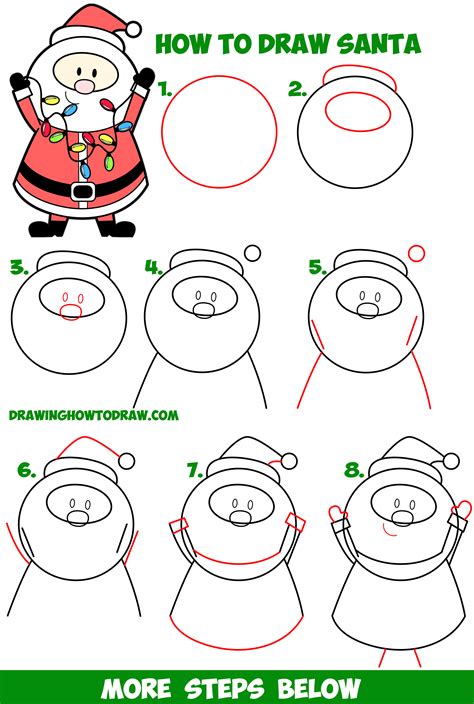 Image result for How to Draw Christmas Stuff Step by Step