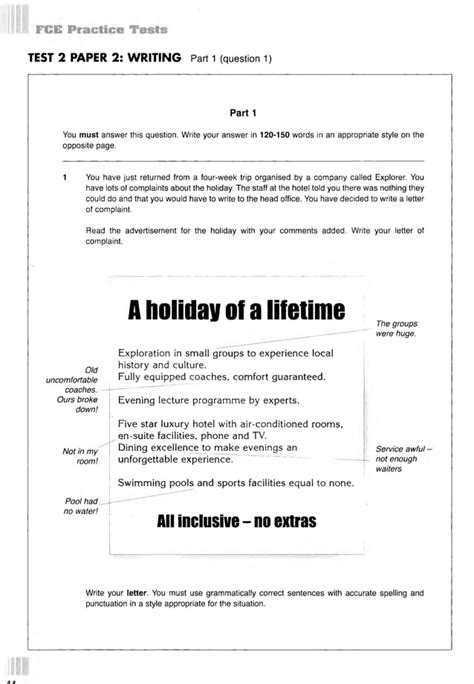 Image result for FCE Sample Test