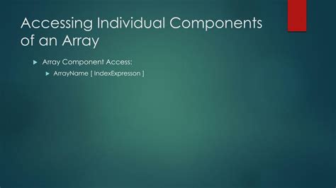 Image result for Component of Array