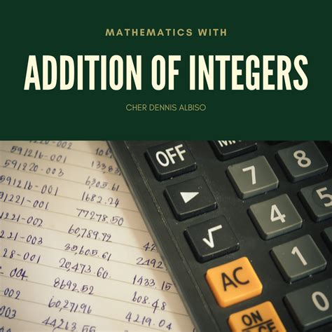 Toradh íomhá ar Addition of Integers Example