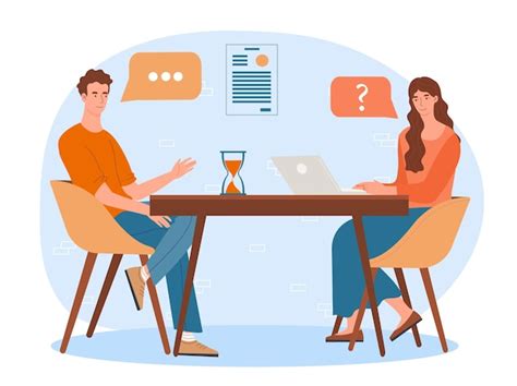 Résultat d’images pour Job Interview Conversation Vector Images