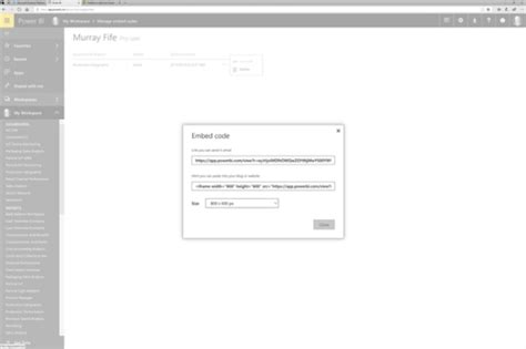 Image result for Power BI Get Embed Code