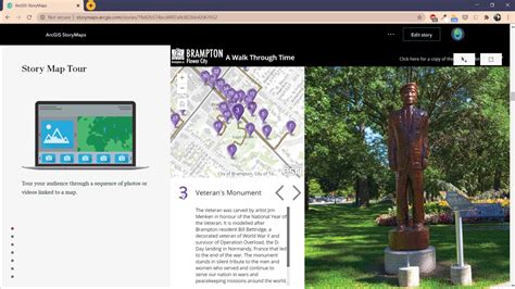 Toradh íomhá ar ArcGIS Story Map Examples
