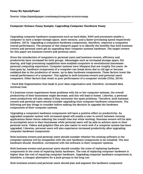 Image result for Computer Science College Essay Examples