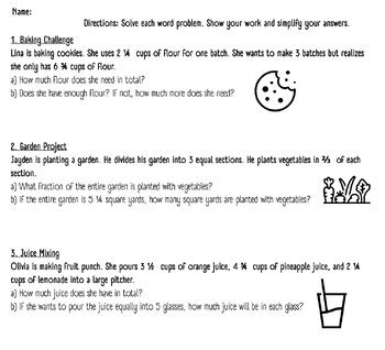 Toradh íomhá ar Multi-Step Word Problems Show Your Work