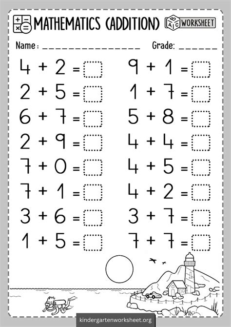 Toradh íomhá ar Addition Practice Printable