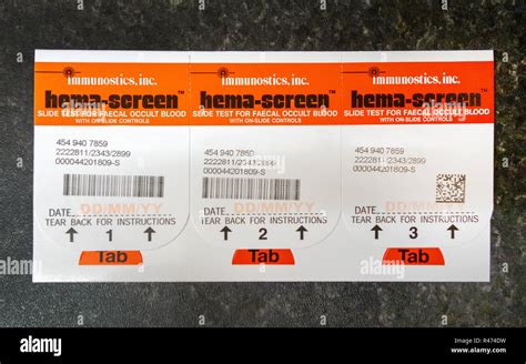 Toradh íomhá ar Bowel Cancer Testing Kit