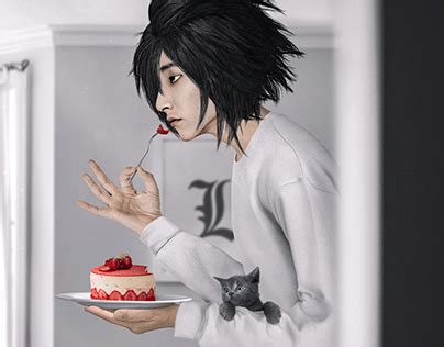 Image result for L Death Note Eating Cake