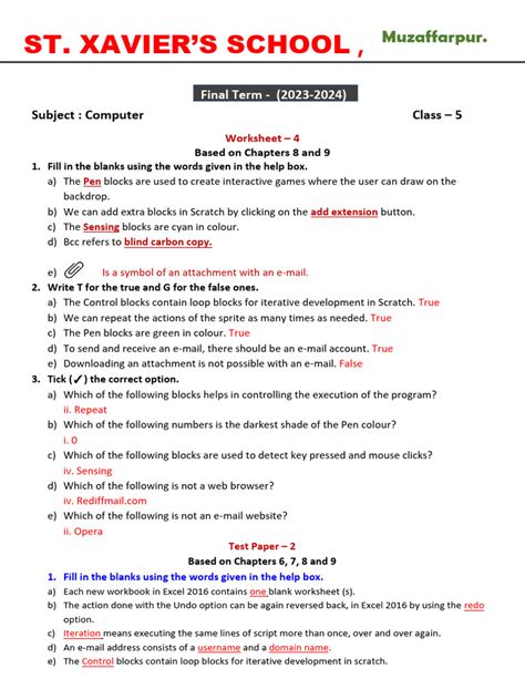 Worksheet On Types of Computer Class 5 に対する画像結果