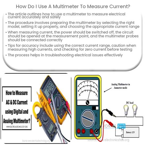 Afbeeldingsresultaten voor How to Measure AC Current Voltage Using a Multimeter