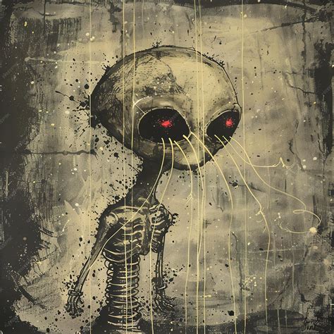 Image result for Alien Writing Red On Black