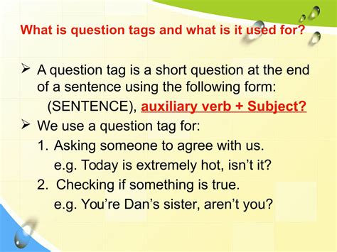 Toradh íomhá ar How to Make Tag Question