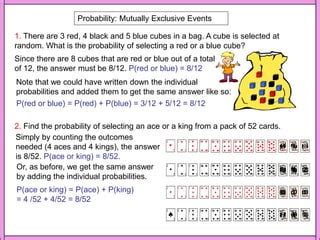 Image result for Mutually Exclusive Events Probability Introduction