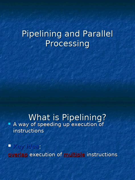 Image result for Pipe Lining and Parallel Processing