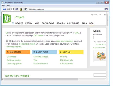 Image result for Qt Web Browser GUI