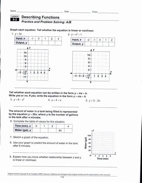 Toradh íomhá ar Introduction to Quadratic Functions Worksheet