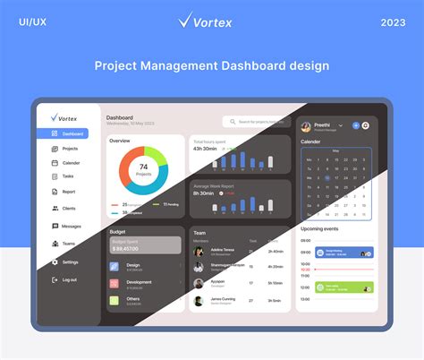 Project Management Dashboard UI Design に対する画像結果