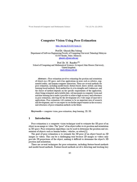 Image result for Pose Detection Using Computer Vision