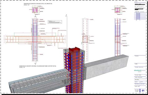 Toradh íomhá ar Column Detail Drawing