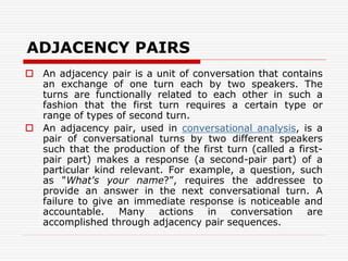 Image result for Adjacency Pairs Examples