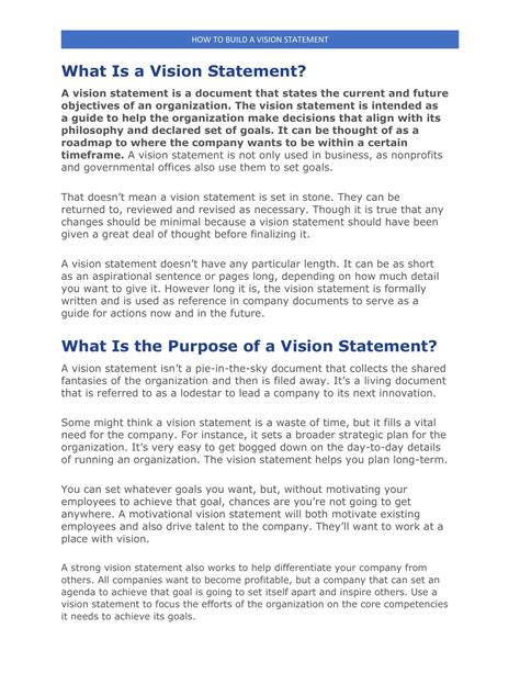 Image result for Strategic Vision Statement Examples