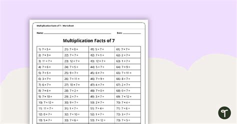 Multiplication Rule Worksheet Grade 7 PDF に対する画像結果
