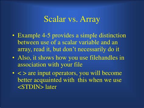 Afbeeldingsresultaten voor Scalar vs Array