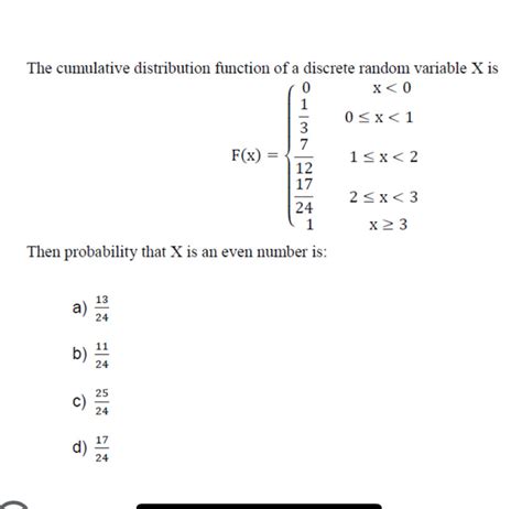 Image result for Discrete Cumulative Distribution Function