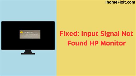 Image result for Check Signal Cable HP Monitor