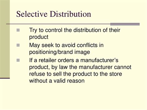 Image result for Example of Selective Distribution