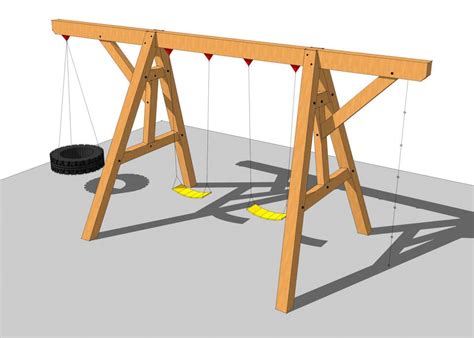 Image result for Triangular Truss Beam Design for a Swing Set