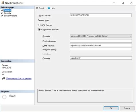 Image result for Standard Provider Name From MS SQL Linked Server