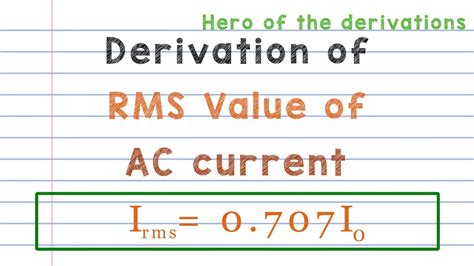 Image result for RMS Value Derivation Chapter 6 Class 12