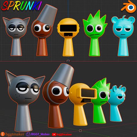 Image result for Sprunki Blender 3D