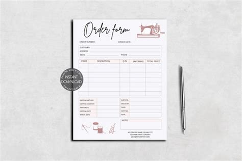 Image result for Sewing Project Order Form