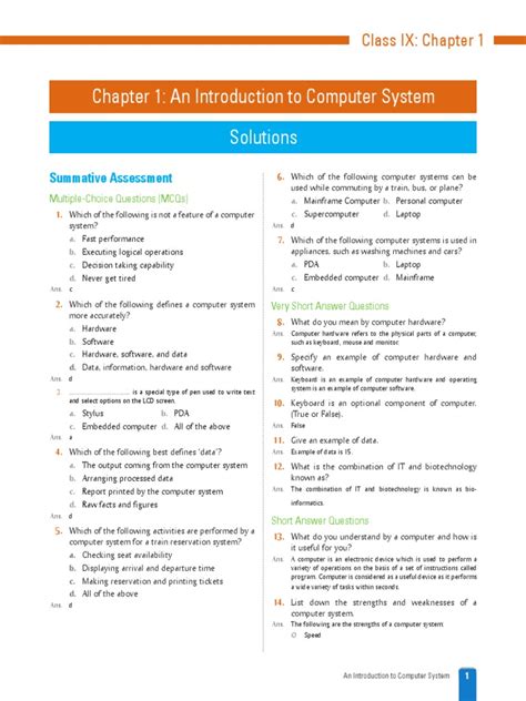 Image result for Computer Class 9 Solutions