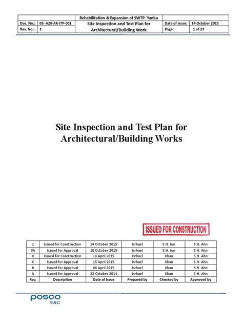 Mechanical Works Inspection and Test Plan に対する画像結果