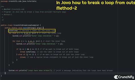 Image result for Java for Loop with Break