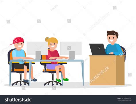Image result for Computer Class Illustration