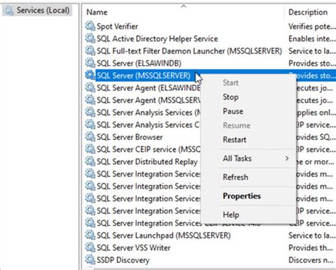 Image result for Start the SQL Server