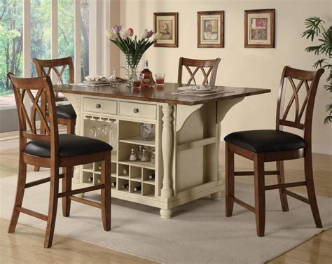Image result for Counter Height Rustic Dining Table with Storage