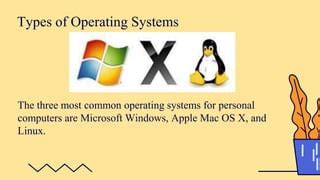 Toradh íomhá ar Four Most Common Operating System in Personal Computer