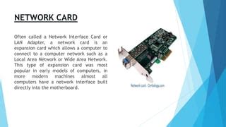 Image result for All Types of Card in Computer