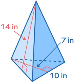 Image result for Surface Area Formula for Triangular Pyramid
