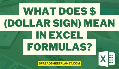 Afbeeldingsresultaten voor Dollar Sign Excel-Formula