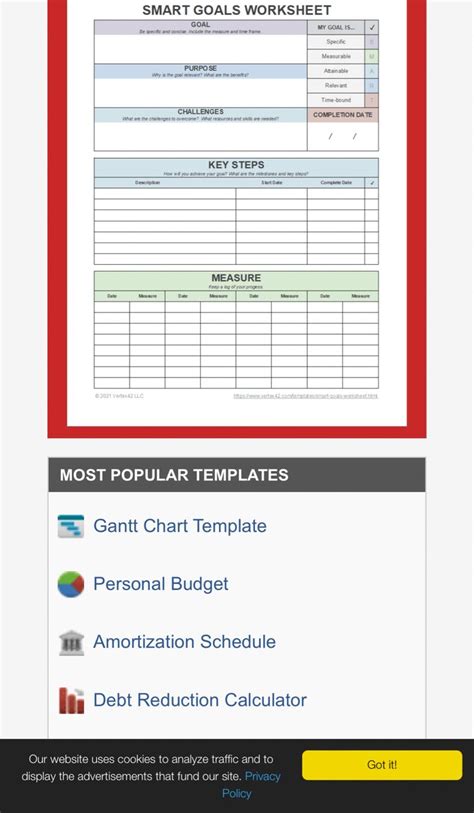 Afbeeldingsresultaten voor Smart Goals Worksheet