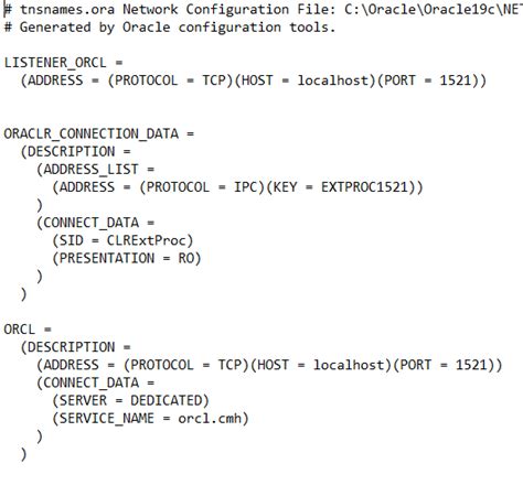 Image result for Tnsnames Oracle SQL Developer